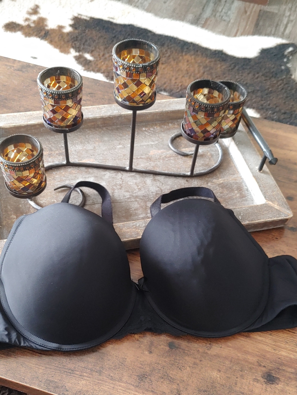 NWOT Torrid Curve 42C Black Padded Underwire slight Push Up Bra